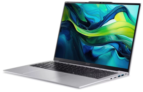 Ноутбук Acer Aspire Lite AL16-52P-52JZ, 16" WUXGA IPS, Intel Core i5-1334U, 8 ГБ DDR5, 512 ГБ SSD, Intel UHD Graphics, Без ОС, Серебристый (NX.J23EM.003)