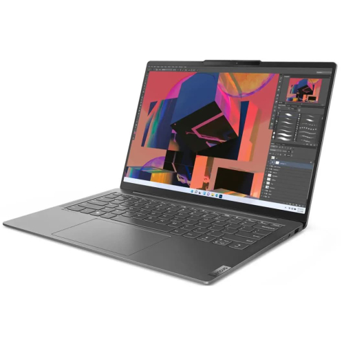 Ноутбук Lenovo Yoga Slim 6 14IRH8, 14" (1920x1200) OLED/Intel Core i5-13500H/16 ГБ LPDDR5X/512 ГБ SSD/Intel Iris Xe Graphics/Windows 11 Home, Серый (83E00058RU)