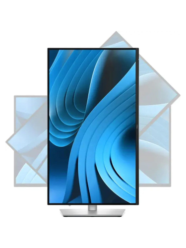 Монитор Dell 27" P2725D S/BK ( IPS; 16:9; 350cd/m2; 1500:1; 5ms; 2560x1440x100Hz; DP; HDMI; USB-C; 4xUSB; Swiv; Tilt; HAS; Pivot; VESA) (Без EU кабеля)