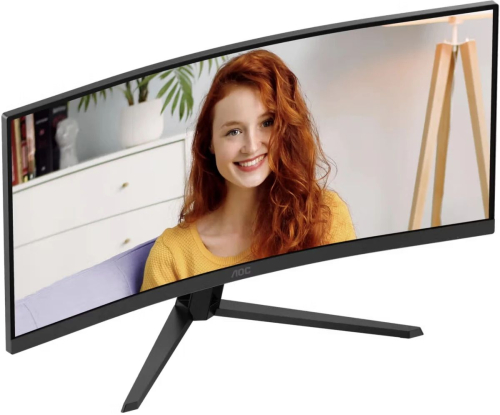 Монитор AOC 34" CU34B3E 1500R, VA UWQHD, 1/4ms, 120Hz, черный