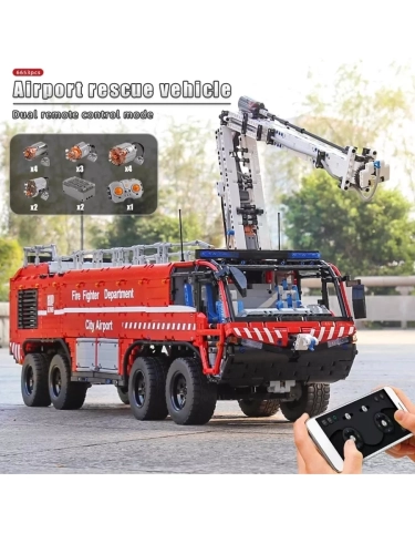 Конструктор Mould King Пожарная машина с распылением воды на п/у 19004