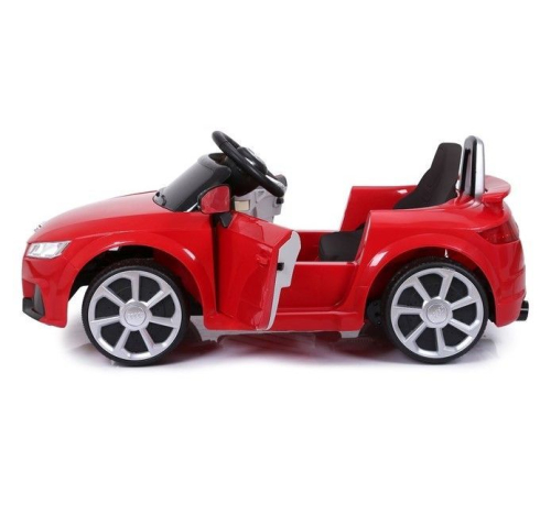 Электромобиль AUDI TT RS, цвет красный, EVA колеса, кожаное сидение