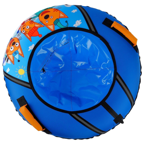 Тюбинг-ватрушка «Три кота», ТБ1-90/ТК, диаметр чехла 95 см, тент/оксфорд Тюбинг-ватрушка «Три кота», ТБ1-90/ТК, диаметр чехла 95 см, тент/оксфорд