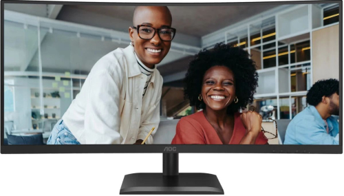 Монитор AOC 34" CU34E4CV 1500R, VA UWQHD, 4ms, 120 Гц, черный