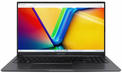 Ноутбук ASUS Vivobook 15 OLED X1505ZA-MA477, 15.6" (2880x1620) OLED 120 Гц/Intel Core i7-12700H/16 ГБ DDR4/1024 ГБ SSD/Intel Iris Xe Graphics/Без системы, Черный (90NB0ZB1-M00PR0)