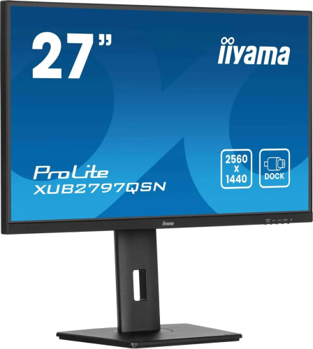 Монитор Iiyama 27" ProLite XUB2797QSN-B2 IPS LED Quad HD 2K (1440p) черный