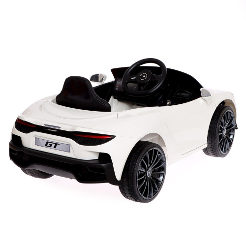 Электромобиль Mclaren GT, EVA колёса, кожаное сидение, цвет белый