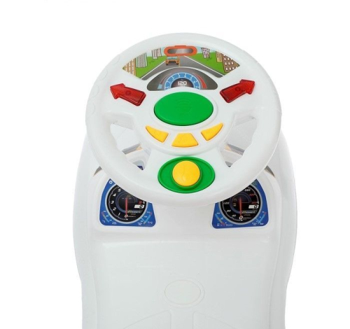 Толокар «Ламбо», световые и звуковые эффекты, цвет белый