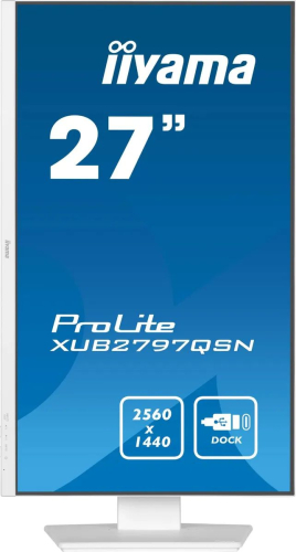 Монитор Iiyama 27" ProLite XUB2797QSN-W2 2560x1440 100Hz IPS LED белый