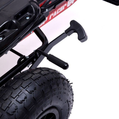 Веломобиль RACER, пневматические колеса, цвет чёрный