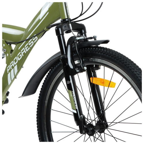 Велосипед 24" PROGRESS Sierra FS RUS, хаки, р. 15"