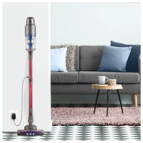 Пылесос REDMOND RV-UR361, серый/красный