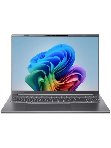 Ноутбук Acer Aspire 16 AI A16-61M-R4BE, 16" (1920x1200) IPS 120 Гц/AMD Ryzen AI 5 330/16 ГБ DDR5/512 ГБ SSD/AMD Radeon Graphics/Без системы, Серый (NX.JLLCD.005)