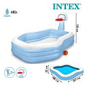 Игровой центр «Семейный», с баскетбольным кольцом + мяч,  57183NP INTEX