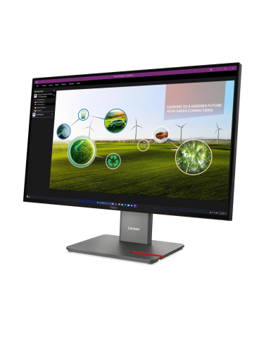 Монитор Lenovo ThinkVision P27Q-40 27" 16:9 QHD (2560x1440) IPS, 120Hz, 350N, 1xHDMI  2.1 TMDS, 1xDP 1.4, 1xDP 1.4 Out, 3xUSB-A (USB 5Gbps), 1xUSB-C (USB 5Gbps, PD 15W), 1xUSB-B (USB 5Gbps), LTPS, 1Y