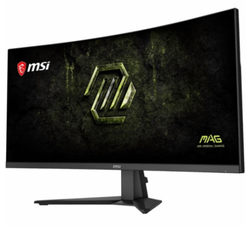 Монитор MSI 34" MAG 346CQDF E20 1500R, 21:9, VA, 0,5ms, 300cd, UWQHD 200Hz/FHD 400Hz, HDMI, D