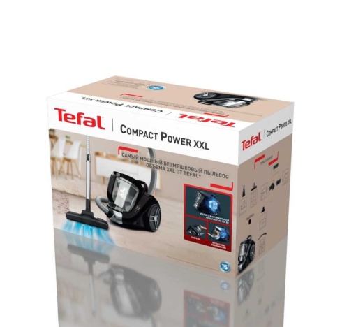 Пылесос Tefal Compact Power XXL TW4B75EA черный