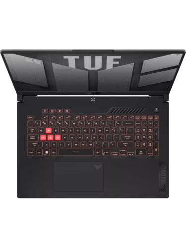 Ноутбук ASUS TUF Gaming A17 FA707NUG-HX182, 17.3" (1920x1080) IPS 144 Гц/AMD Ryzen 7 7445HS/16 ГБ DDR5/512 ГБ SSD/NVIDIA GeForce RTX 4050 для ноутбуков (6 Гб)/Windows 11 Pro, Серый (90NR0EF5-M00AX0_Win11P)