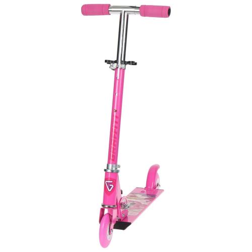 Самокат-снегокат зимний 2 в 1 «Дракоша», цвет розовый Самокат-снегокат зимний 2 в 1 «Дракоша», цвет розовый