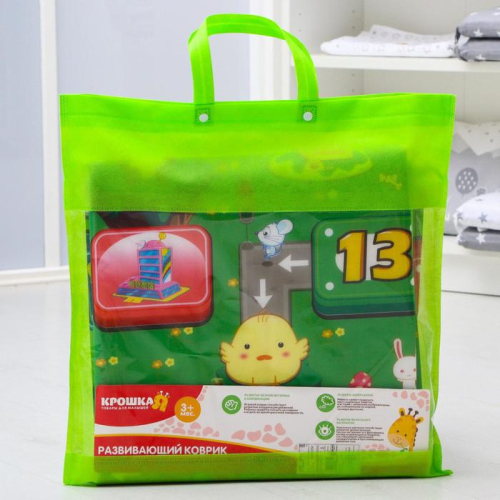 Коврик детский на фольгированной основе «Дороги», размер 116х90 см