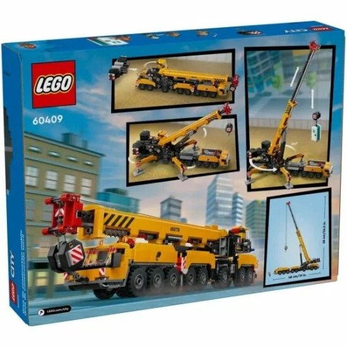 Конструктор Lego City 60409 Желтый передвижной строительный кран