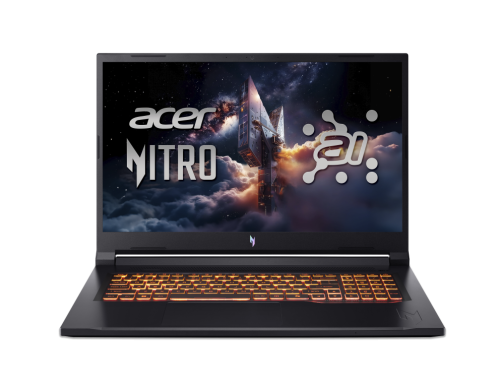 Ноутбук Acer ANV17-41 17,3" FHD IPS 144Hz Ryzen7 260 RTX5060-8GB-GDDR7 16GB-DDR5 512GB NO OS Black