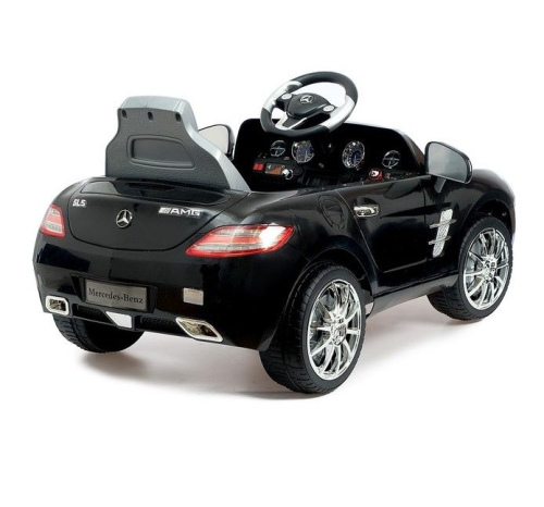 Электромобиль MERCEDES-BENZ SLS, с радиоуправлением, свет и звук, цвет черный