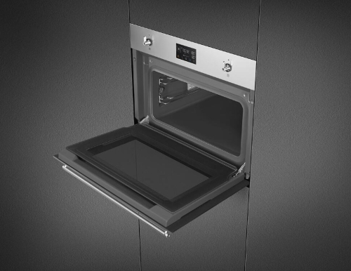 Компактный духовой шкаф с пароваркой Smeg SO4302S3X