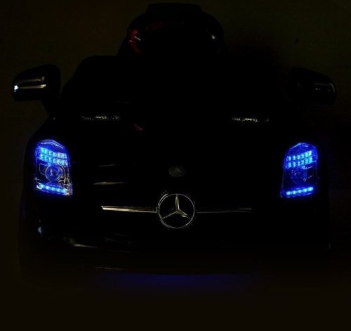 Электромобиль MERCEDES-BENZ SLS, с радиоуправлением, свет и звук, цвет черный
