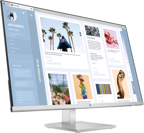 Монитор 27" HP Series 5 527sh, 1920x1080, IPS, 100Гц, серебристый/черный (94C50AS)