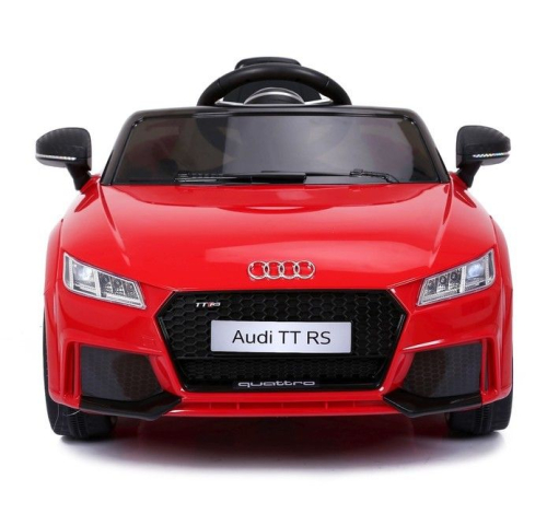 Электромобиль AUDI TT RS, цвет красный, EVA колеса, кожаное сидение