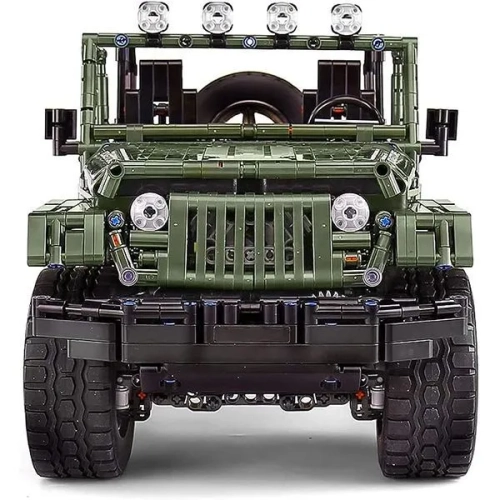 Конструктор Mould King джип Вранглер Рубикон хаки 2096 деталей