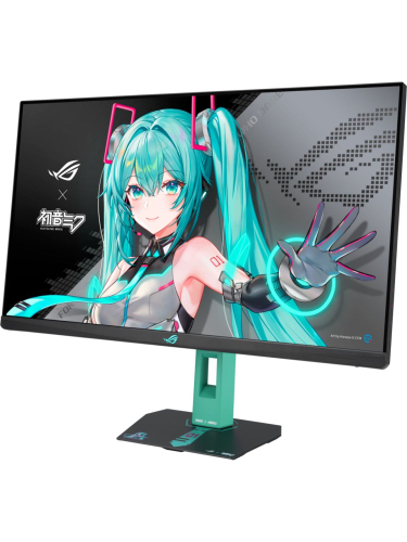 Монитор Asus ROG Strix XG27ACMEG-G Hatsune Miku Edition 27" черный Fast IPS LED 16:9 HDMI матовая HAS Piv 1000:1 400cd 178гр/178гр 2560x1440 260Hz DP 2K USB 5.8кг