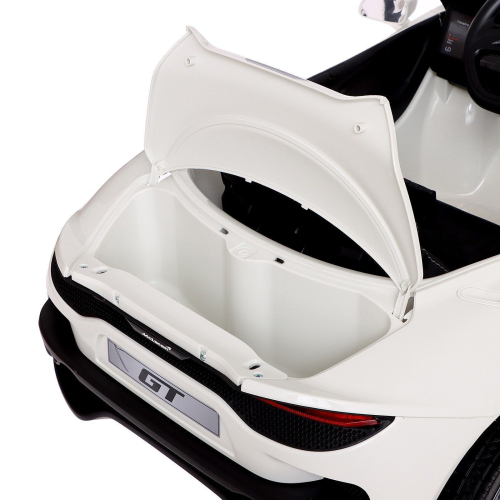 Электромобиль Mclaren GT, EVA колёса, кожаное сидение, цвет белый