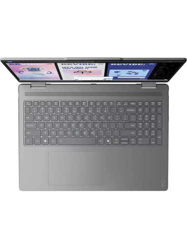 Ноутбук Lenovo Yoga 7 16ILL10, 16" (2880x1800) OLED 120 Гц/Intel Core Ultra 7 256V/16 ГБ LPDDR5X/1024 ГБ SSD/Intel Arc Graphics/Windows 11 Pro, Серый (83JT0028RK_Win11P)