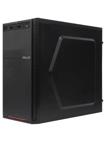 Системный блок Amur Нарвал A5A14 MT, AMD Ryzen 5 3400G / 8 ГБ DDR4 / 256 ГБ SSD / AMD Radeon Graphics / Без ОС / Клавиатура, мышь, черный (2169402)