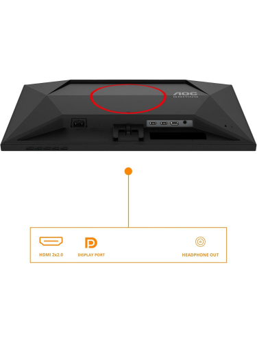 Монитор AOC 25G4SRE 24.5", 16:9, Fast IPS, FHD, 0.3ms, 400cd, 300Hz, HDMI, DP