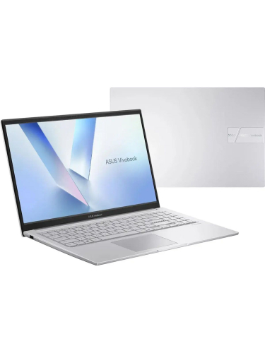 Ноутбук ASUS Vivobook 15 X1504MA-BQ224, 15.6" (1920x1080) IPS/Intel Core 5 320/8 ГБ DDR5/512 ГБ SSD/Intel Graphics/Без системы, Серебристый (90NB17I2-M01370)