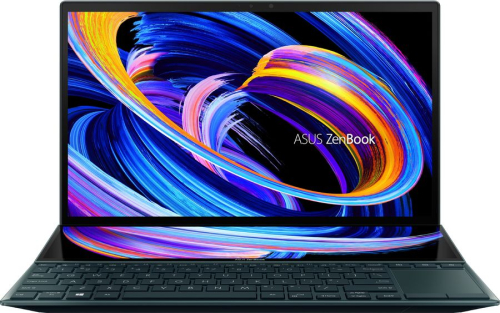Ноутбук ASUS ZenBook Duo UX482EGR-HY391W, 14", IPS, Intel Core i7 1165G7 2.8ГГц, 16ГБ, 512ГБ SSD, NVIDIA GeForce MX450 - 2048 Мб, Windows 11 Home, 90NB0S51-M001H0, синий