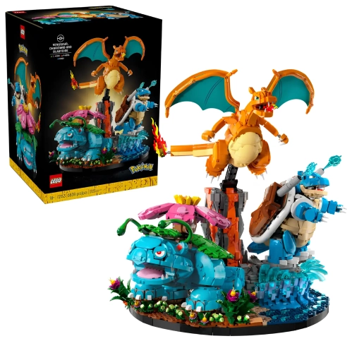 Конструктор LEGO Pokemon 72153 Венузавр, Чаризард и Бластойз