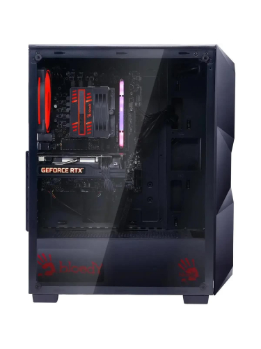 Системный блок Bloody BD-PC CH61C1 MT, Intel Core i5-12400F / 16 ГБ DDR4 / 1024 ГБ SSD / NVIDIA GeForce RTX 3050 (8 Гб) / Windows 11 Home, черный (2085725)