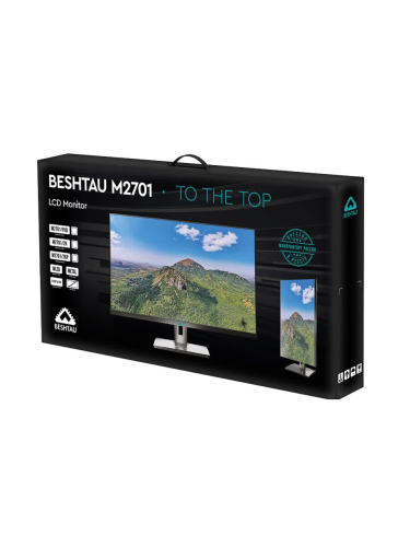 Монитор БЕШТАУ М2701/2KP (PN: UCDX ) (27" / 2560х1440 / 144/165/ 200Hz / IPS / LED / VGA / HDMI / DP / DVI / 178/178 / 300cd / Динамики / VESA 75*75/100*100 / 2хUSB-A / Регулировка наклона / Регулировка по высоте / Поворот экрана / Чёрный / МИНПРОМТОРГ (М