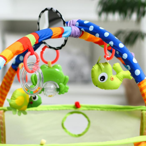 Развивающий коврик «Тортилла» 3 в 1, игрушки, 30 цв. шаров