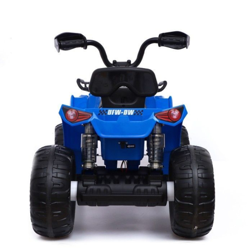 Электромобиль «Квадроцикл», EVA колеса, кожаное сидение, цвет синий