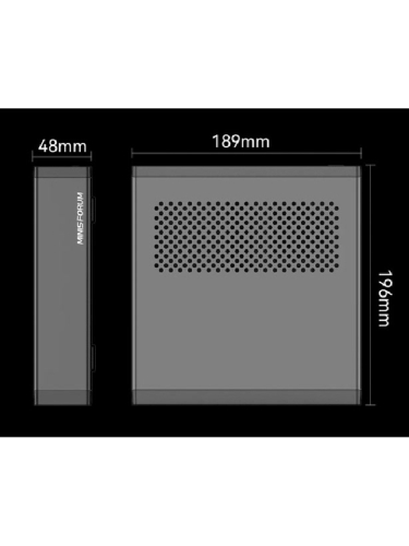 Мини-ПК MINISFORUM MS-01, Intel Core i9-13900H / 32 ГБ DDR5 / 1024 ГБ SSD / Intel Iris Xe Graphics / Windows 11 Pro, черный (MS-01-S1390 / 32GB+1TB)