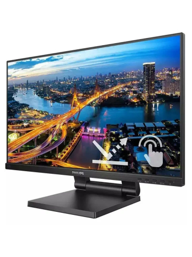 Монитор Philips 222B1TC 23.8", 16:9, IPS, FHD, 4ms, 250cd, 75Hz, VGA, HDMI, DP, USB, SPK, HAS