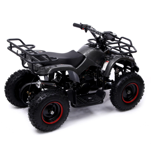 Детский квадроцикл бензиновый ATV G6.40 - 49cc, цвет чёрный карбон