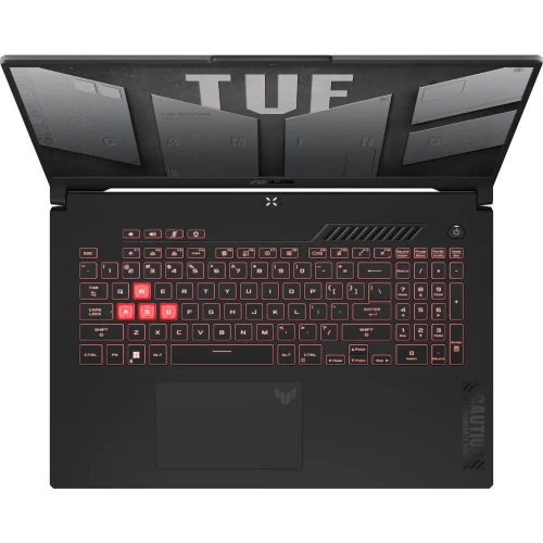 Ноутбук ASUS TUF Gaming A17 FA707NVR-HX010, 17.3" (1920x1080) IPS 144 Гц/AMD Ryzen 7 7435HS/16 ГБ DDR5/512 ГБ SSD/NVIDIA GeForce RTX 4060 для ноутбуков (8 Гб)/Без системы, Серый (90NR0JJ5-M000D0)