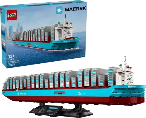 Конструктор LEGO 40955 Двухтопливный контейнеровоз Maersk