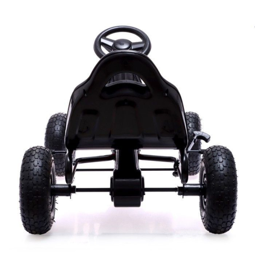 Веломобиль RACER, пневматические колеса, цвет чёрный